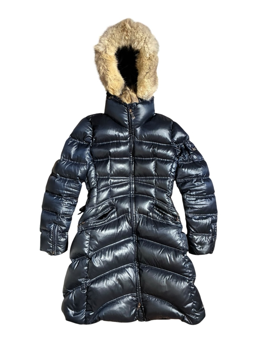 Dawn Levy Cloe Puffer Corset Hooded Long Jacket